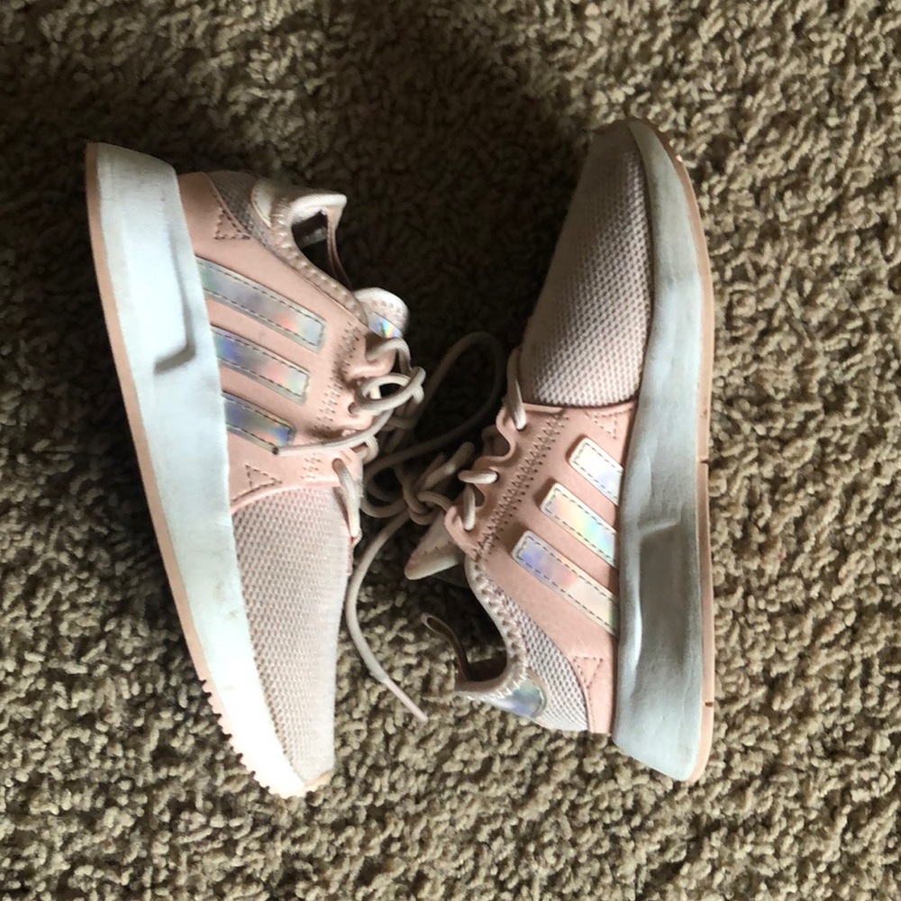 Girls’ pink Adidas